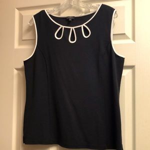 New with Tags Dark Navy sleeveless top size Med.